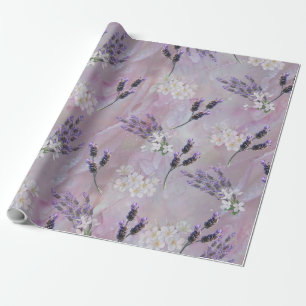 Tuberose & Lavender Blooms Wrapping Paper
