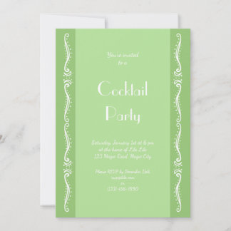 Tuberose Leaves Personalized Party Invitation