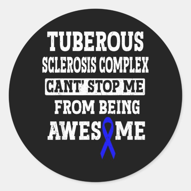 Tuberous Sclerosis Complex Tsc Awareness Cute Classic Round Sticker (Front)
