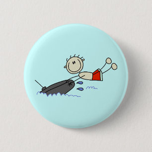 Tubing Stick Figure 6 Cm Round Badge