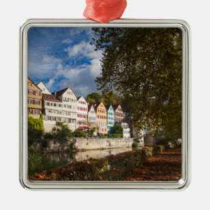 Tubingen Old Town Buildings Metal Ornament