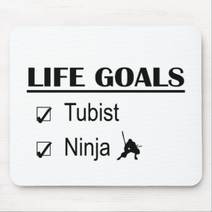 Tubist Ninja Life Goals Mouse Pad