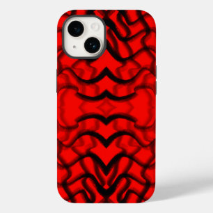 Tubular Black And Red Piping  Case-Mate iPhone 14 Case