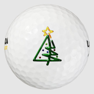 Tubular Chrome Christmas Tree Golf Balls