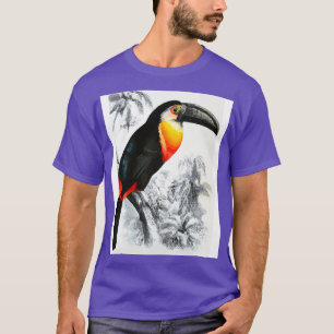Tucan in Black White Jungle T-Shirt