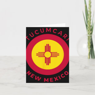 Tucari New Mexico Nm Flag Zia Souvenir  Card