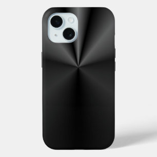 Tuck and Roll: Brushed Metal iPhone 15 Case