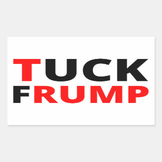 Tuck Frump Rectangular Sticker