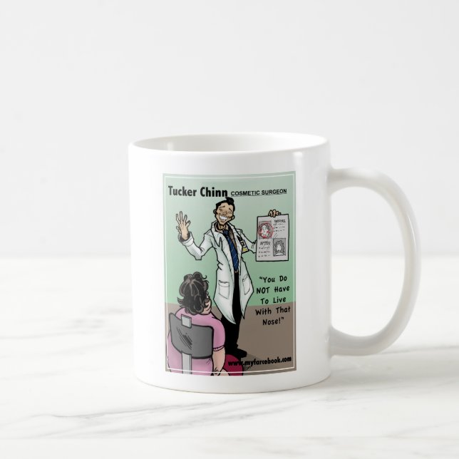 Tucker Chinn- Cosmetic Surgeon myFarcebook.com Coffee Mug (Right)