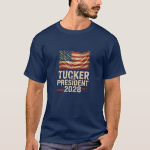 Tucker For President 2028 America First Campaign T-Shirt