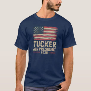 Tucker For President 2028 America First T-Shirt