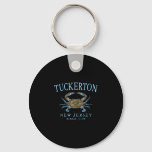 Tuckerton new jersey crab town since 1709 cyan key ring