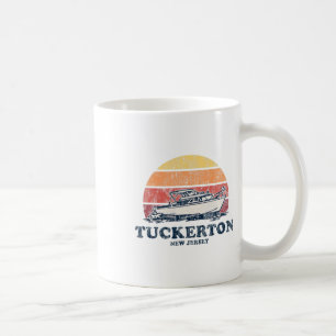 Tuckerton Nj Vintage Boating 70s Retro Boat Design Coffee Mug