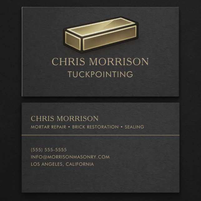 Tuckpointing Masonry Business Card (Creator Uploaded)