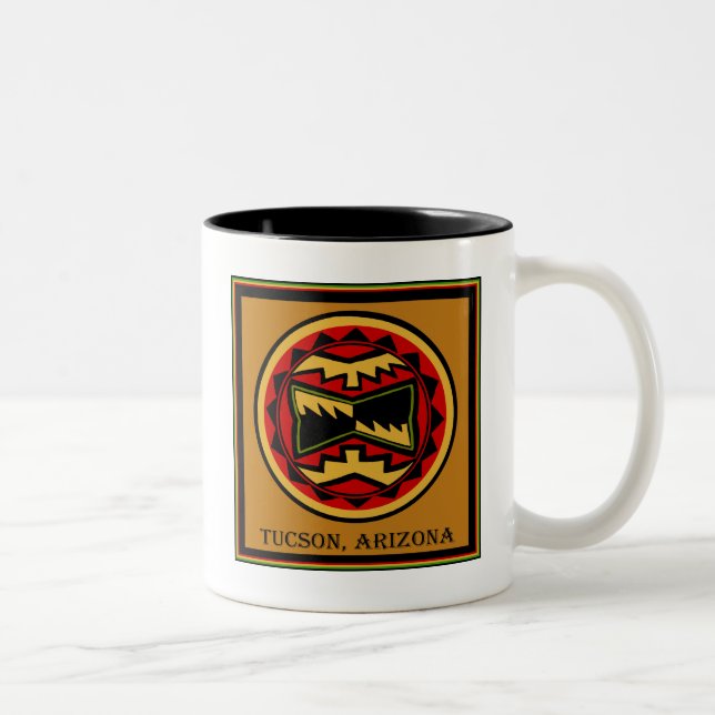 Tucson Arizona 2014 Two-Tone Coffee Mug (Right)
