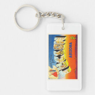 Tucson Arizona AZ Old Vintage Travel Souvenir Key Ring