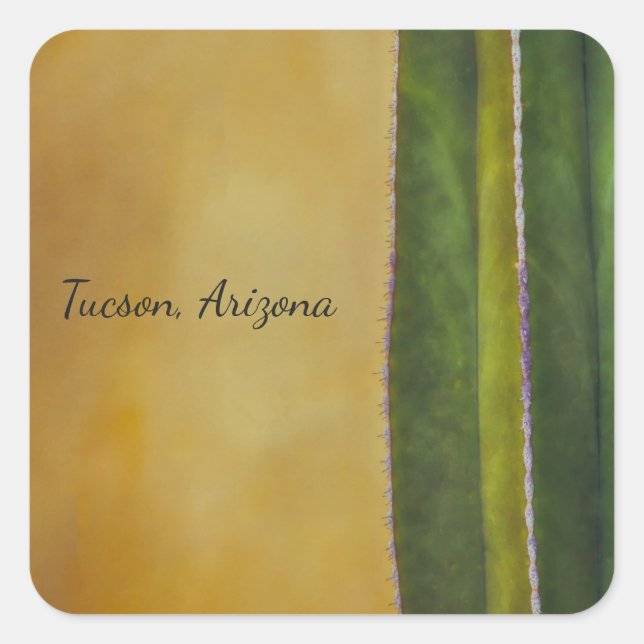 Tucson Arizona cactus Square Sticker (Front)