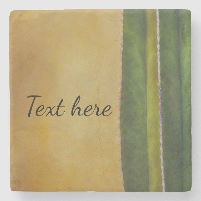 Tucson Arizona cactus Stone Coaster (Front)