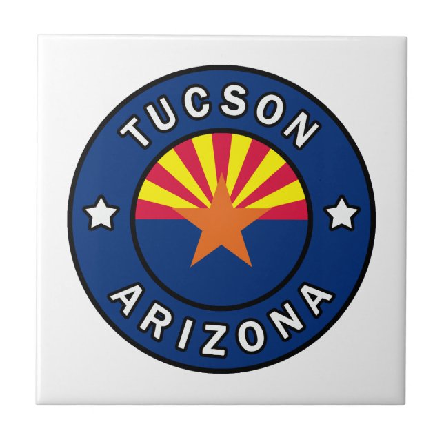Tucson Arizona Ceramic Tile (Front)