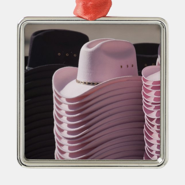 Tucson, Arizona. Cowboy hats for men and women Metal Ornament (Front)