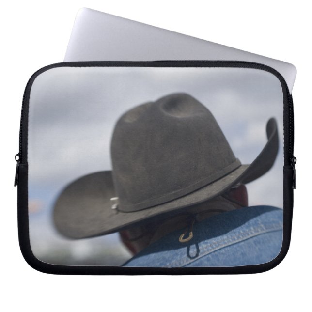 Tucson, Arizona. Cowboy hats in use at the Laptop Sleeve (Front)