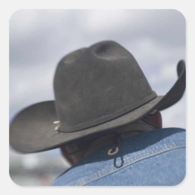 Tucson, Arizona. Cowboy hats in use at the Square Sticker (Front)