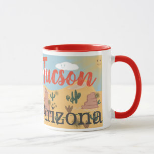 Tucson Arizona Desert Illustration Mug