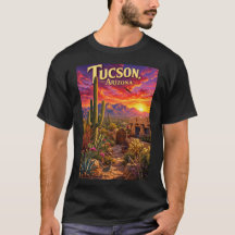Tucson Arizona Desert Sunset Saguaro Cactus Travel