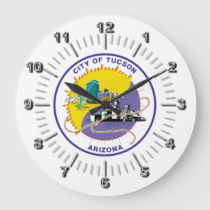 Tucson (Arizona) flag Large Clock