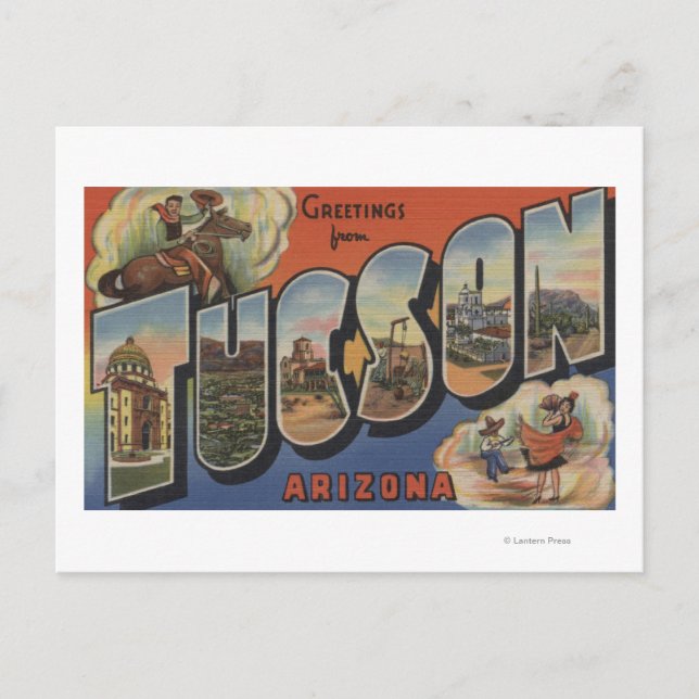 Tucson, Arizona - Large Letter Scenes 2 Postcard (Front)