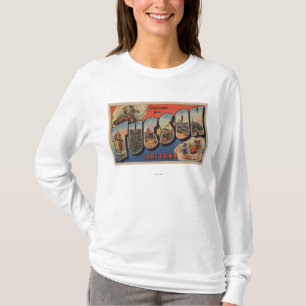 Tucson, Arizona - Large Letter Scenes T-Shirt