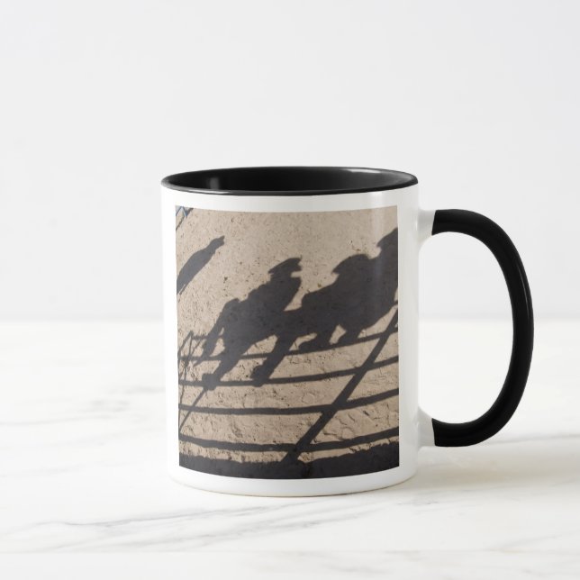 Tucson, Arizona: Shadows of Rodeo competitors Mug (Right)