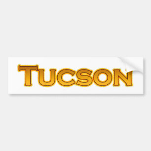 Tucson Arizona Text Logo Bumper Sticker