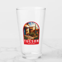 Tucson Arizona Travel Art Emblem