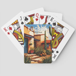 Tucson Arizona Travel Art Vintage Playing Cards