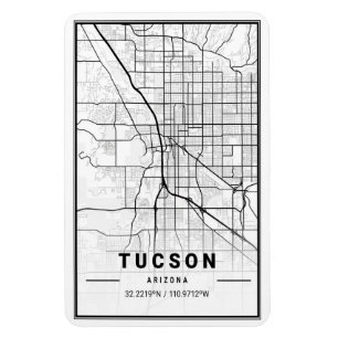 Tucson Arizona USA Travel City Map Magnet