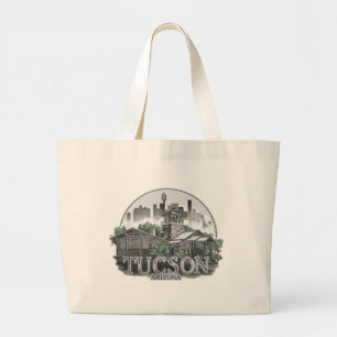 Tucson City Arizona USA Large Tote Bag