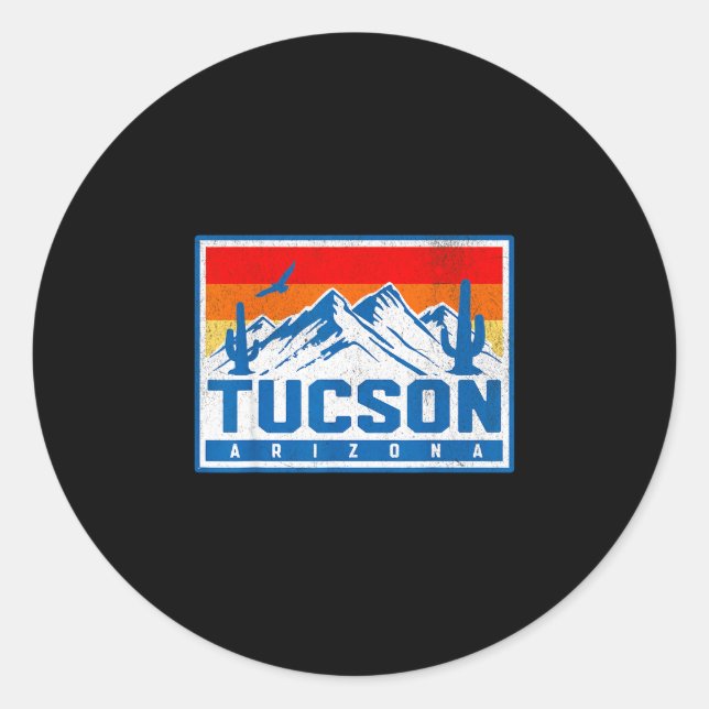 Tucson  classic round sticker (Front)