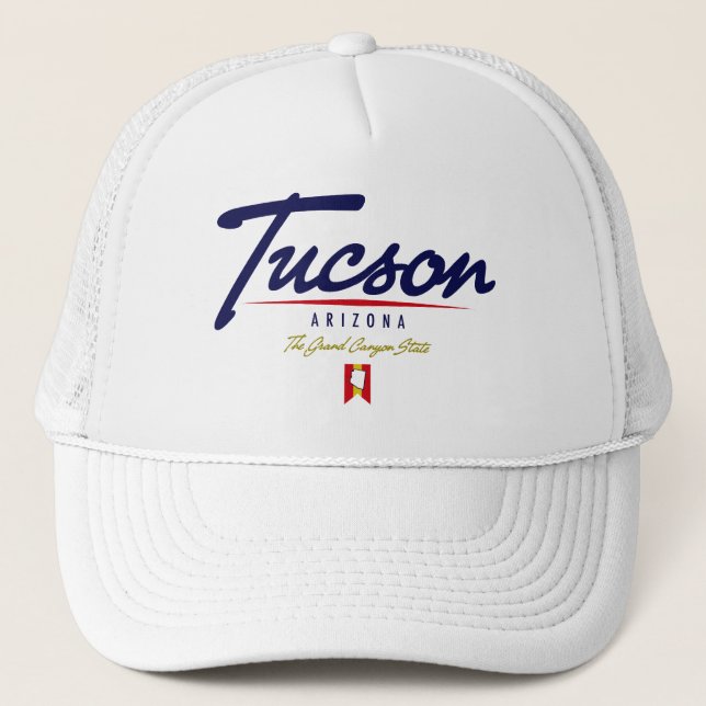 Tucson Script Trucker Hat (Front)