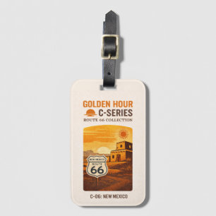Tucumcari Centennial Adobe Sunset Journey Luggage Tag