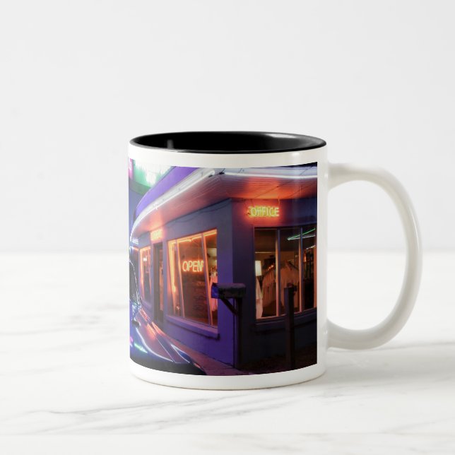 Tucumcari, New Mexico, United States. Route 66 Two-Tone Coffee Mug (Right)