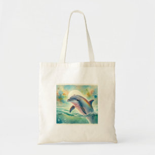 Tucuxi dolphin in the river 130924AREF115 - Waterc Tote Bag