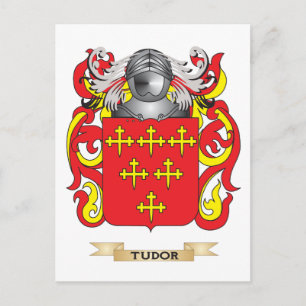 Tudor Family Crest (Coat of Arms) Postcard