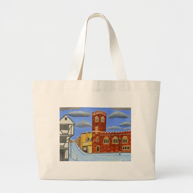 Tudor House in Exeter Large Tote Bag (Front)