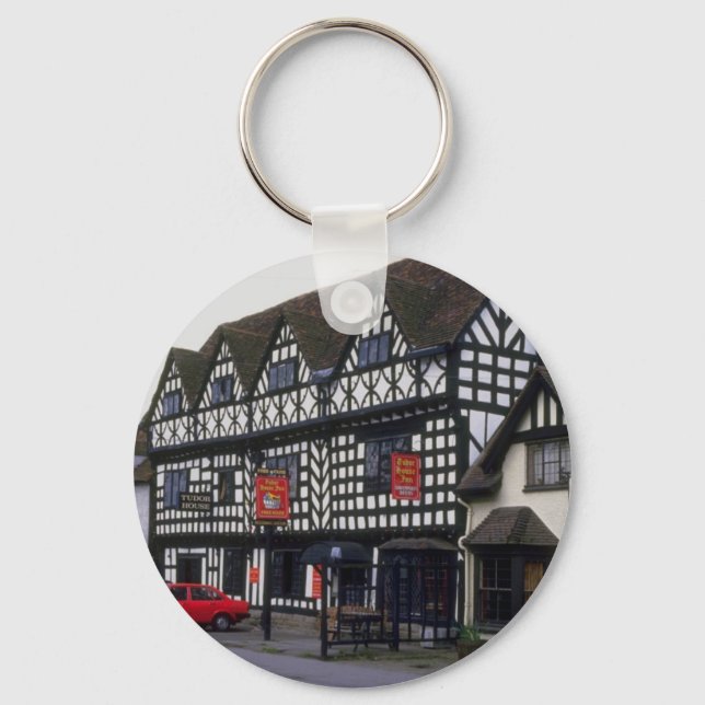 Tudor House Inn, Warwick, Warwickshire, U.K. Key Ring (Front)