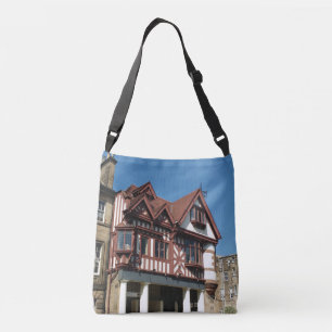 Tudor oak frame building, Edinburgh, Scotland Crossbody Bag