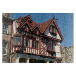 Tudor oak frame building, Edinburgh, Scotland Cutting Board
