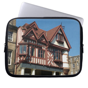 Tudor oak frame building, Edinburgh, Scotland Laptop Sleeve