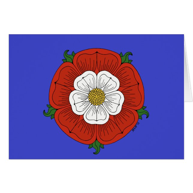 Tudor Rose Card (Front Horizontal)