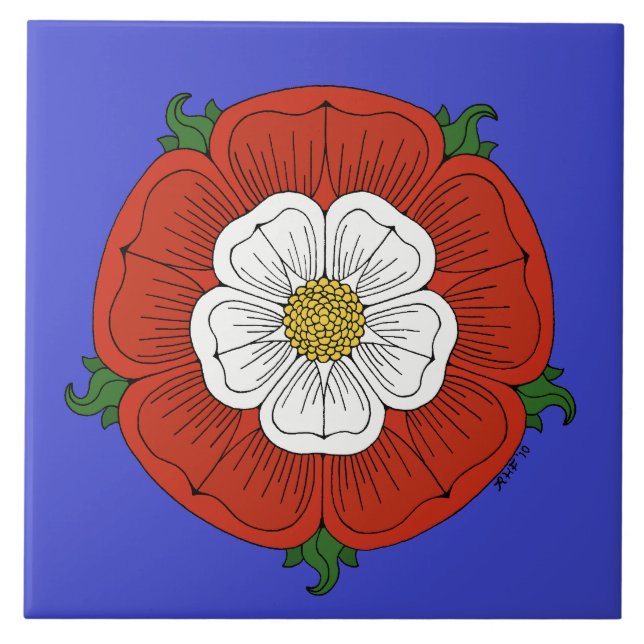 Tudor Rose Ceramic Tile (Front)